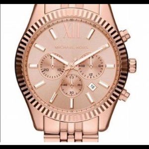 Rose gold Micheal kors Lexington watch
